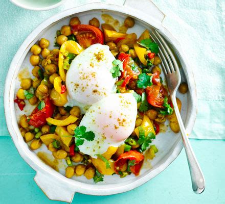 indian-chickpeas-with-poached-eggs-recipe-bbc-good image