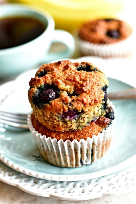 paleo-banana-blueberry-muffins-gluten-free-grain image