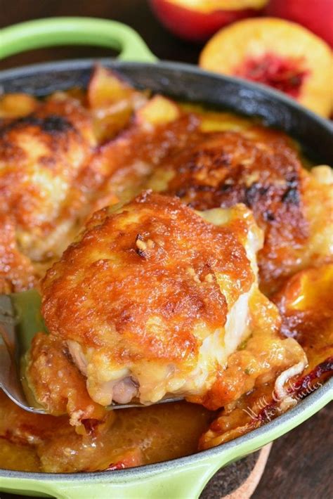 ginger-peach-baked-chicken-thighs-will-cook-for-smiles image