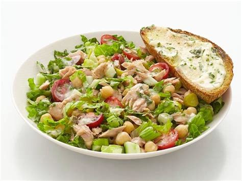 tuna-salad-with-herb-toast-recipe-food-network image