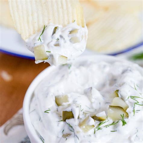 easy-ranch-dill-pickle-dip-yellow-bliss-road image