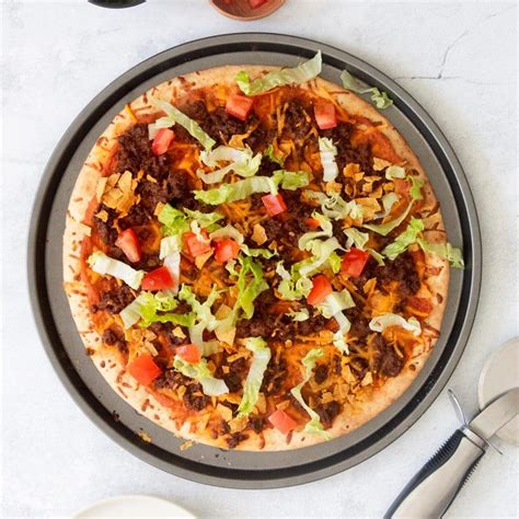 easy-taco-pizza-recipe-how-to-make-it-taste-of-home image