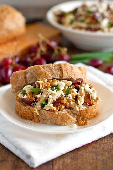 honey-chicken-salad-with-grapes-and-feta-pinch-of image