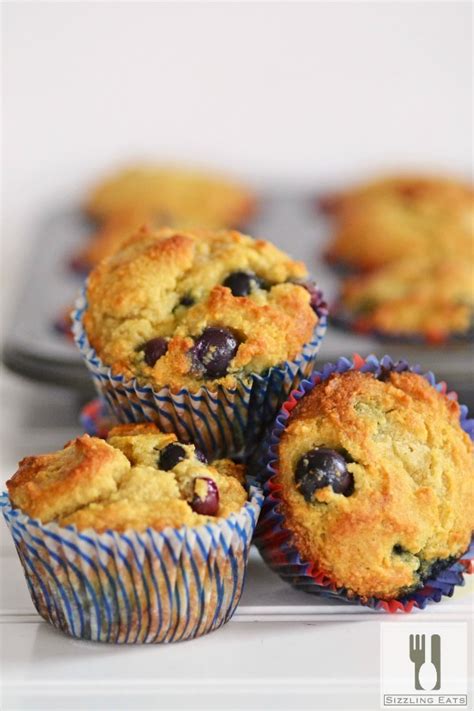 gluten-free-blueberry-muffins-made-with-almond-flour image