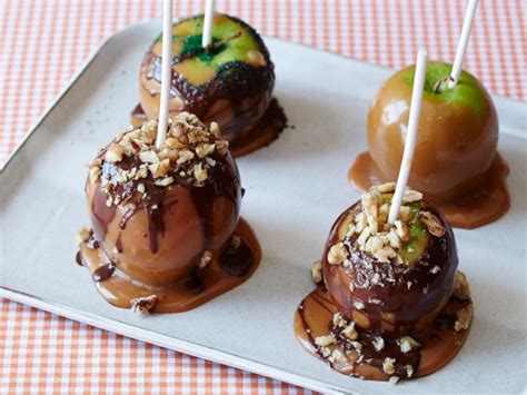caramel-chocolate-and-candy-apples-food-network image