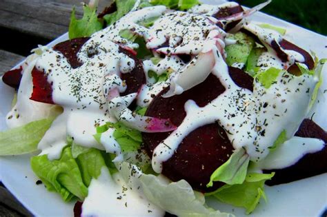 roasted-beet-salad-with-horseradish-cream-dressing image