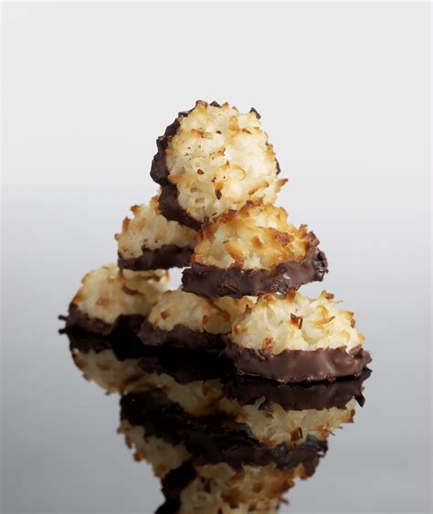 chocolate-dipped-coconut-macaroons-real-simple image