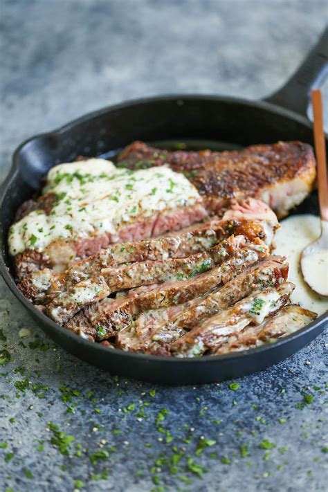 steak-with-garlic-parmesan-cream-sauce-damn-delicious image