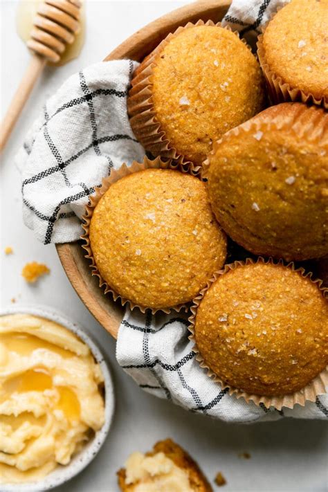 homemade-cornbread-muffins-made-in-one-bowl-and image