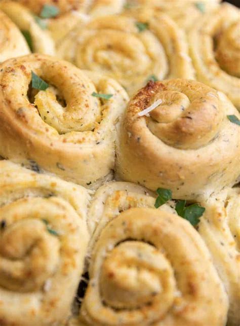 cheesy-garlic-herb-butter-rolls-cinnamon-roll-style image