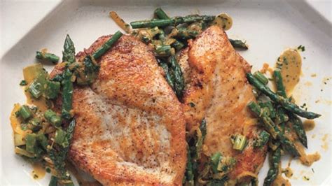 sauted-chicken-cutlets-with-asparagus-spring-onions image