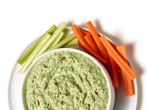 cold-spinach-dip-with-radishes-recipe-food-network image