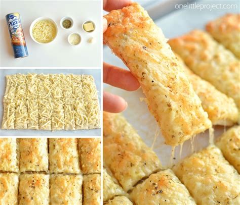 homemade-cheesy-garlic-breadsticks-recipe-one-little image