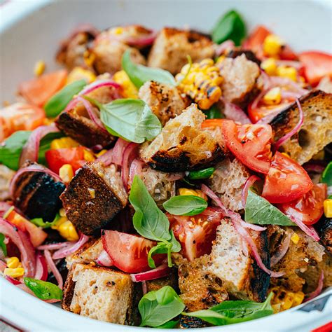 panzanella-with-tomatoes-grilled-corn-eatingwell image