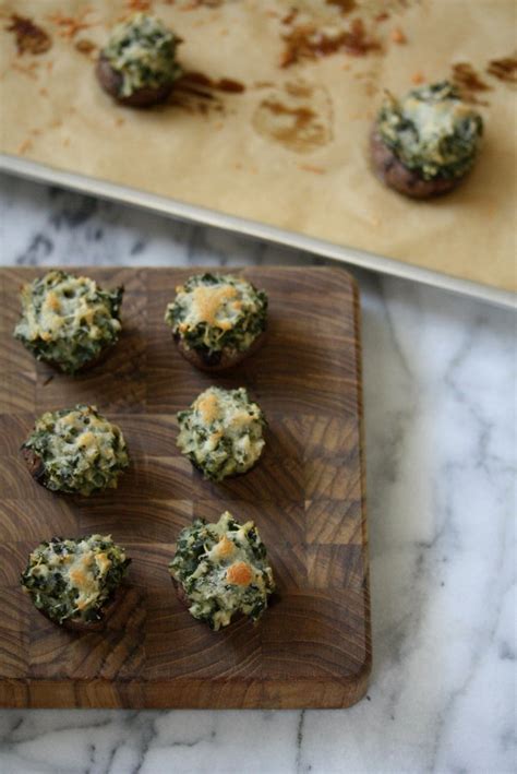 healthy-stuffed-mushrooms-with-creamed-kale image