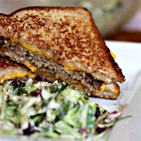homemade-grilled-cheese-hamburger-sandwich-a image