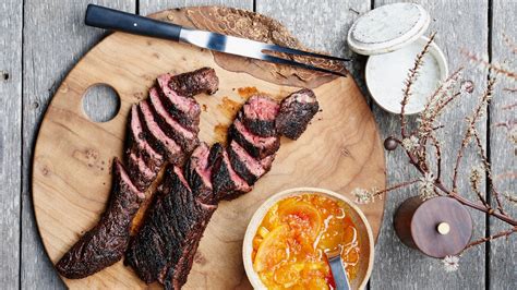 spiced-and-grilled-steaks-with-citrus-chutney-bon-apptit image
