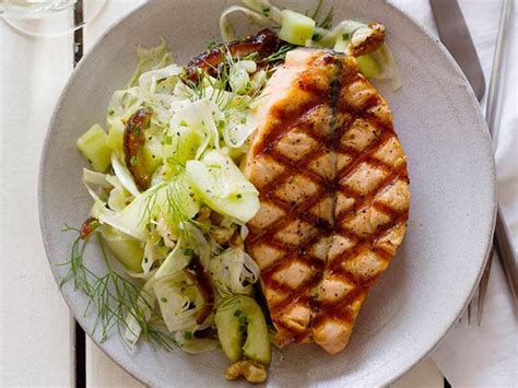grilled-salmon-with-smashed-cucumber-date-salad image