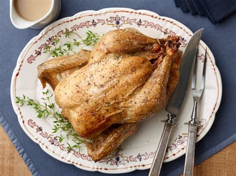 simple-roast-chicken-with-gravy-recipe-food-network image
