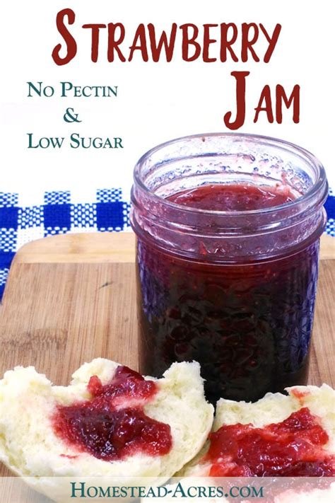 easy-strawberry-jam-recipe-without-pectin-and-low-sugar image