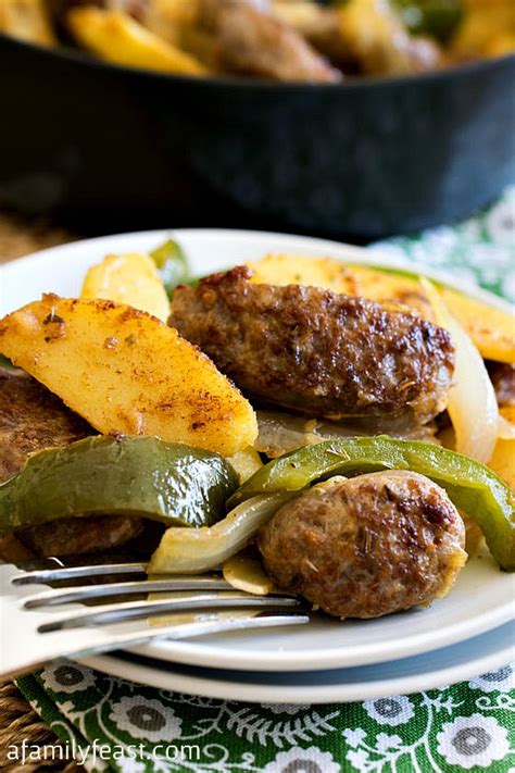 easy-italian-sausage-and-potato-skillet-a-family-feast image