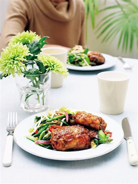 honey-and-ginger-chicken-thighs-recipe-delicious image