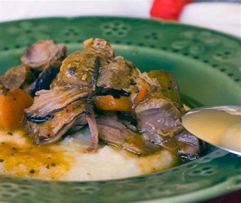 beer-braised-beef-shank-with-garlic-grits-uncle-jerrys image