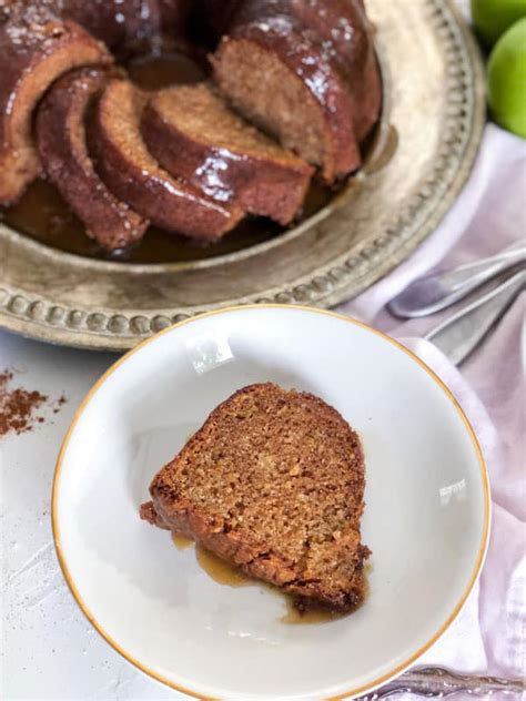 apple-bundt-cake-with-bourbon-caramel-glaze image