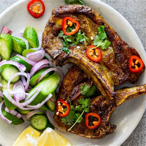 indian-spiced-lamb-chops-with-cucumber image