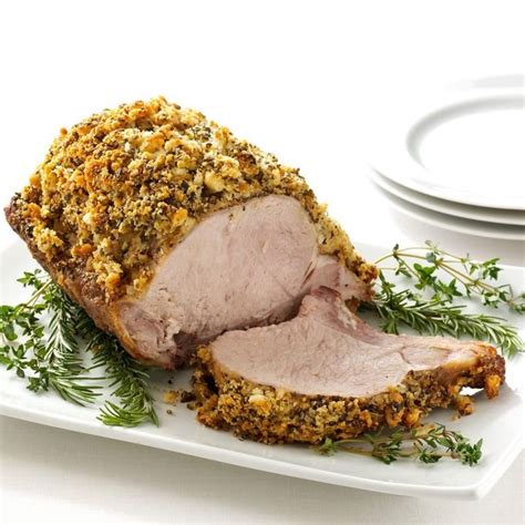 herb-crusted-pork-roast-recipe-how-to-make-it-taste-of-home image