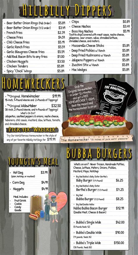 menu-1-hillbilly-hotdogs image