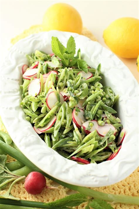 light-and-crunchy-snap-pea-radish-salad-kitchen image
