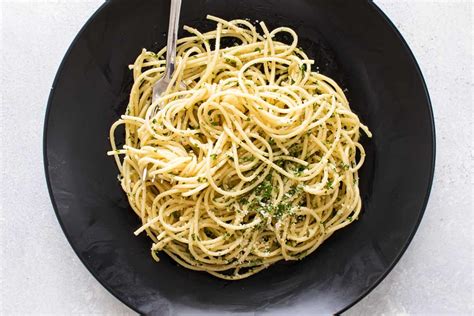 dinner-for-one-easy-pasta-with-olive-oil-garlic image