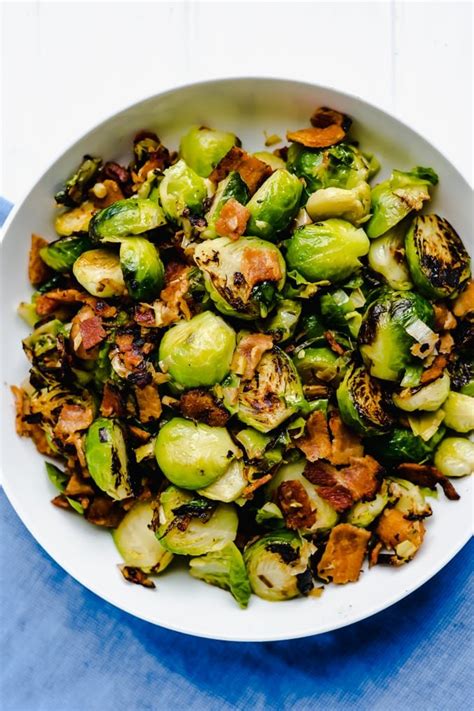 pan-roasted-brussel-sprouts-with-bacon-the-delicious image