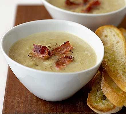 leek-bacon-potato-soup-recipe-bbc-good-food image