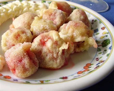 fried-strawberries-with-honey-cream-recipe-foodcom image