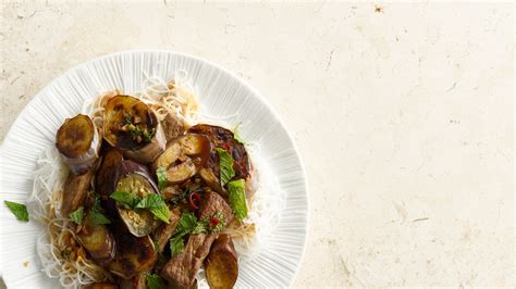 eggplant-and-beef-stir-fry-recipe-bon-apptit image