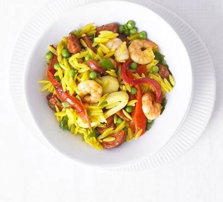 spanish-seafood-pasta-recipe-bbc-good-food image