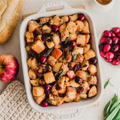 ultimate-apple-cranberry-sausage-stuffing-sift image