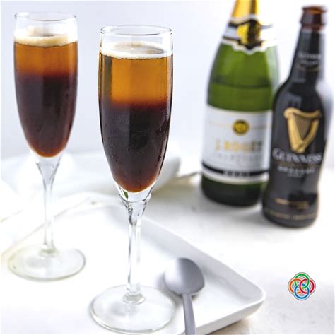 how-to-make-a-black-velvet-cocktail-irish-drinks-tutorial image