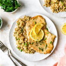 riesling-lemon-chicken-with-herbed-israeli-couscous image