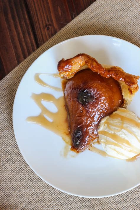 pear-tart-with-bourbon-caramel-sauce-fork-in-the image