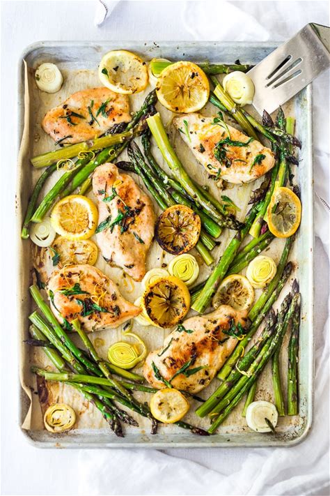tarragon-chicken-with-asparagus-lemon-and-leeks image