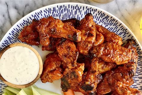 grilled-chicken-wings-recipe-crispy-buffalo-flavored image