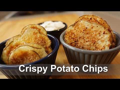 making-low-calorie-healthy-potato-chips-in-the-microwave image