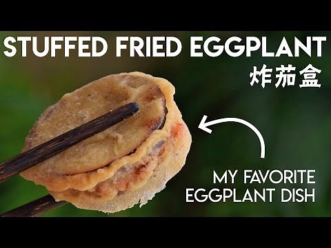 chinese-stuffed-fried-eggplant-sichuan-style-炸茄盒-youtube image