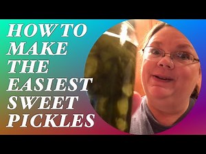 how-to-make-the-easiest-sweet-pickles-youtube image