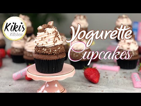 yogurette-cupcakes-erdbeer-schoko-cupcakes-muffins image