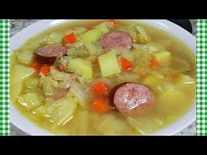 how-to-make-polish-kielbasa-cabbage-potato-soup-recipe-one image