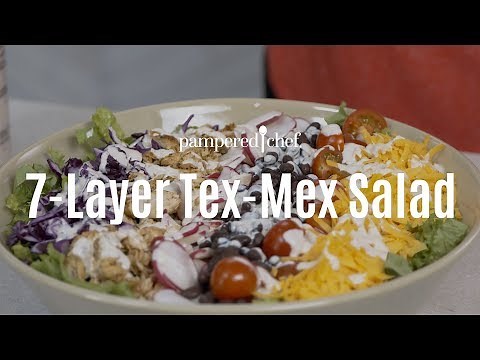 7-layer-tex-mex-salad-pampered-chef-youtube image
